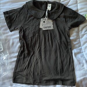 NWT Kate Quinn Modal Rib Peter Pan Tee